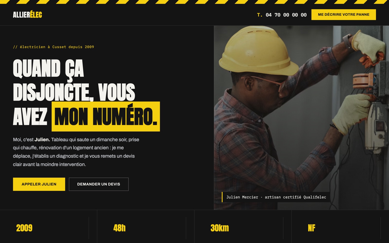 Aperçu du site Allier Élec